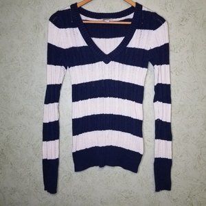 Arizona Blue and Cream Striped Sweater